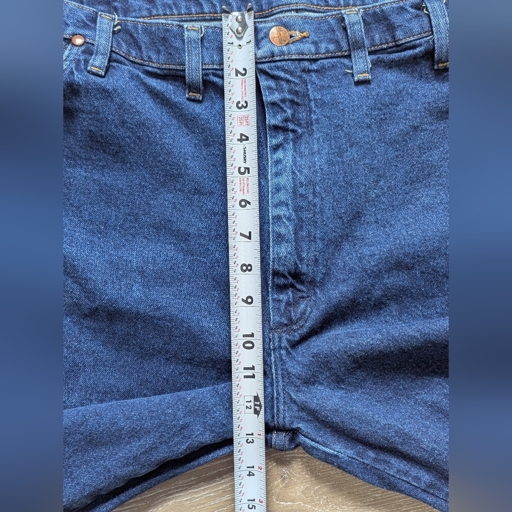 Wrangler Vintage Cowboy Cut Stretch Regular 947STR Straight Jeans Men's 44x30 - Picture 9 of 16